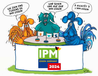 Ipm Cartoons AgroLingua attending IPM Essen